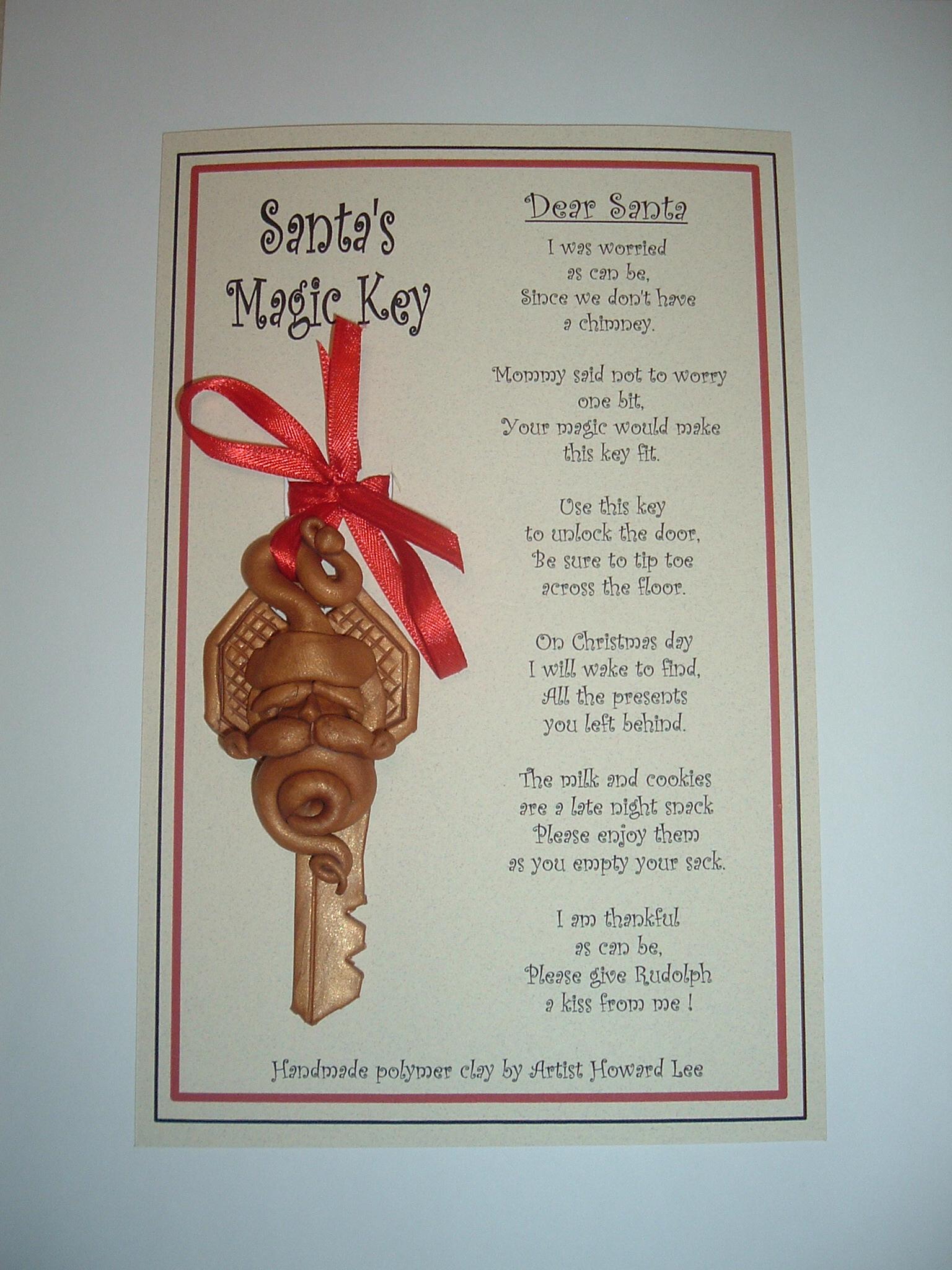 Fruitful Jewelry Christmas Santa/’s Magic Key .The Magic Key of Christmas meas That we Will Start a New Year
