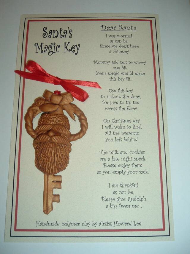 Fruitful Jewelry Christmas Santa/’s Magic Key .The Magic Key of Christmas meas That we Will Start a New Year